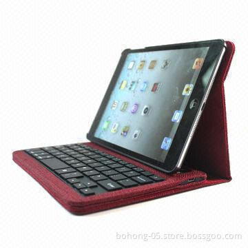 Leather Case for iPad Mini, Bluetooth Keyboard Leather Gyrosigma Book Style